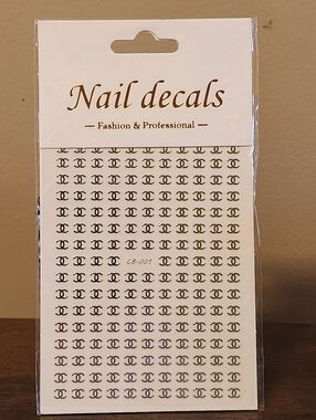 SILVER NAIL DECALS